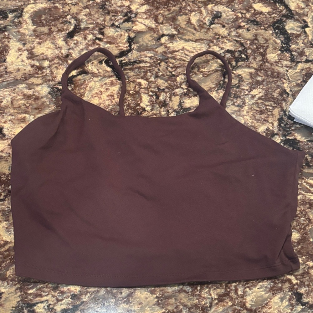Halara Brown Cropped Tank Top